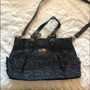 Black Coach Purse with Shoulder Strap